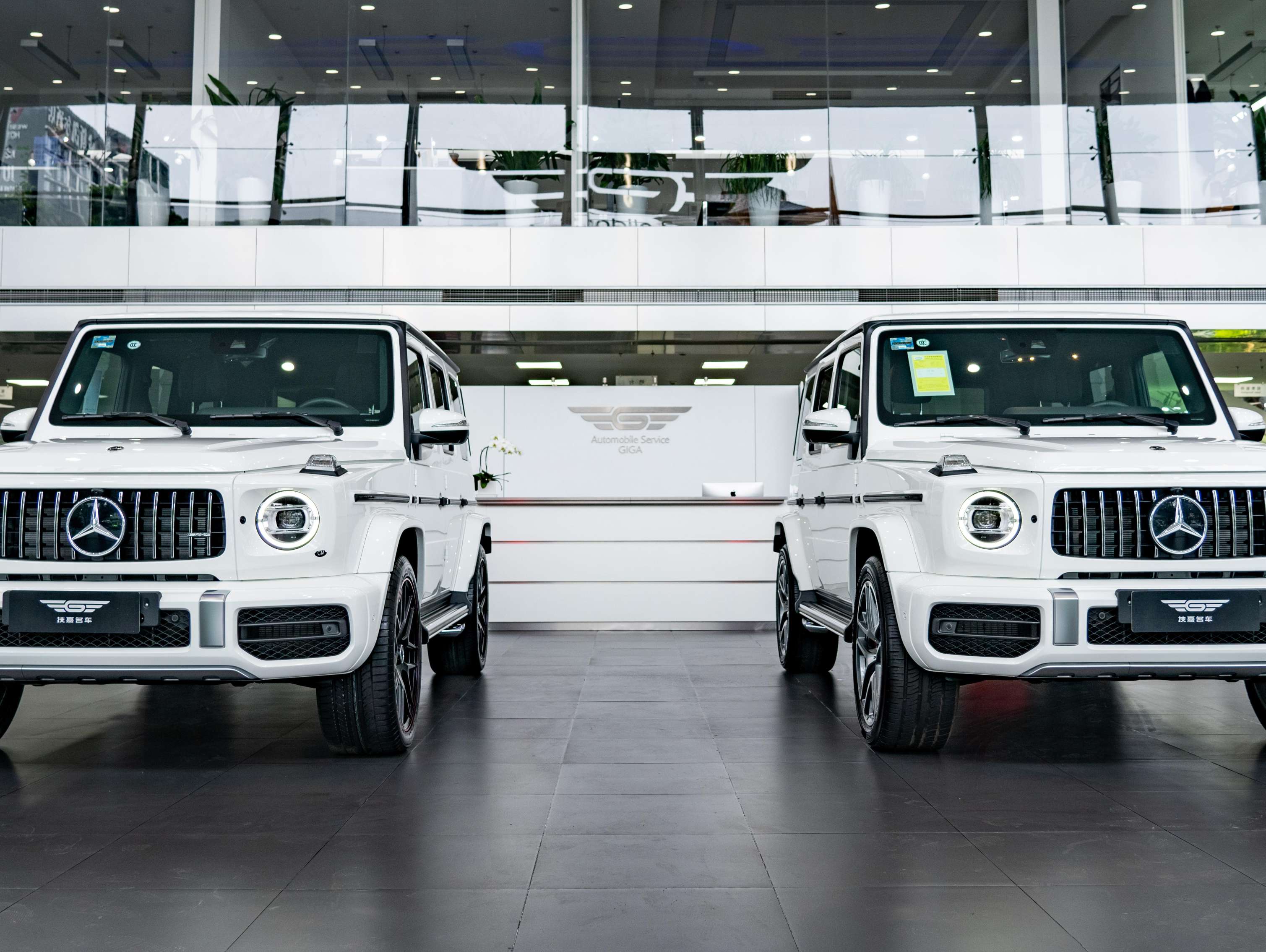 进口奔驰 奔驰G级AMG 白色/黑色 2021款 AMG G 63 墨规版