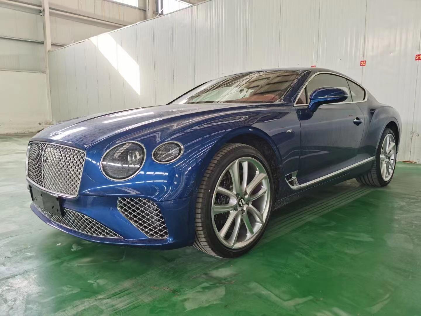 宾利 欧陆GT 亮片蓝/热刺红 2022款 4.0T 欧规版