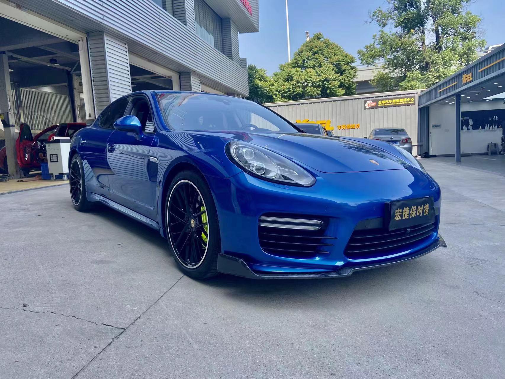 二手保时捷 Panamera 蓝色/棕色 2014款 Panamera 3.0T