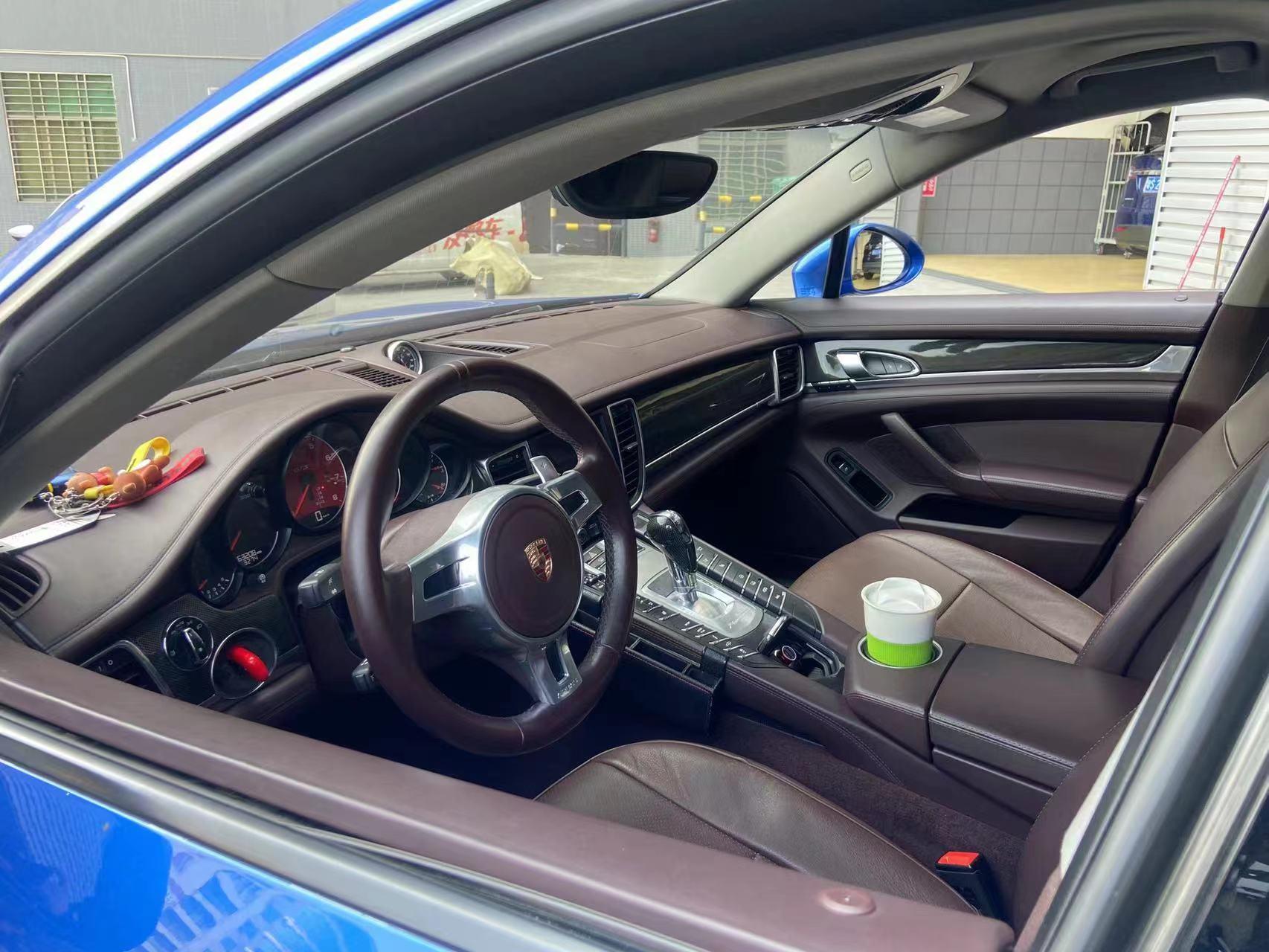 二手保时捷 Panamera 蓝色/棕色 2014款 Panamera 3.0T