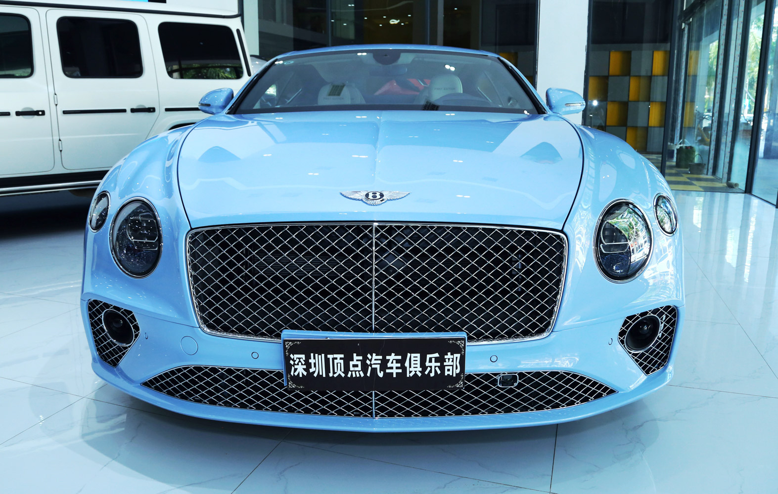 宾利 欧陆 蓝色/白色 2020款 GT 4.0T V8