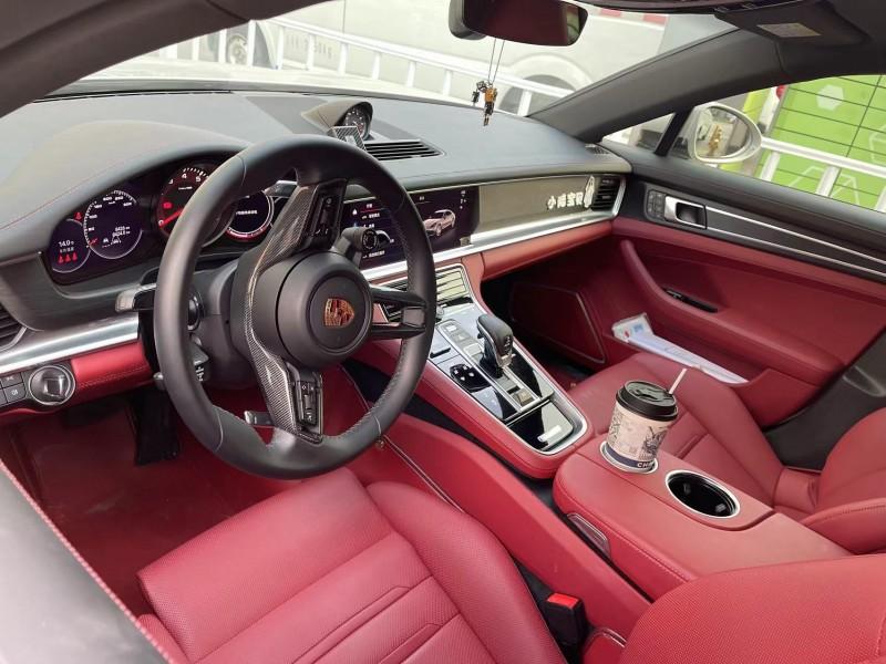 二手保时捷 Panamera 风暴灰/红色 2023款 铂金版 2.9T