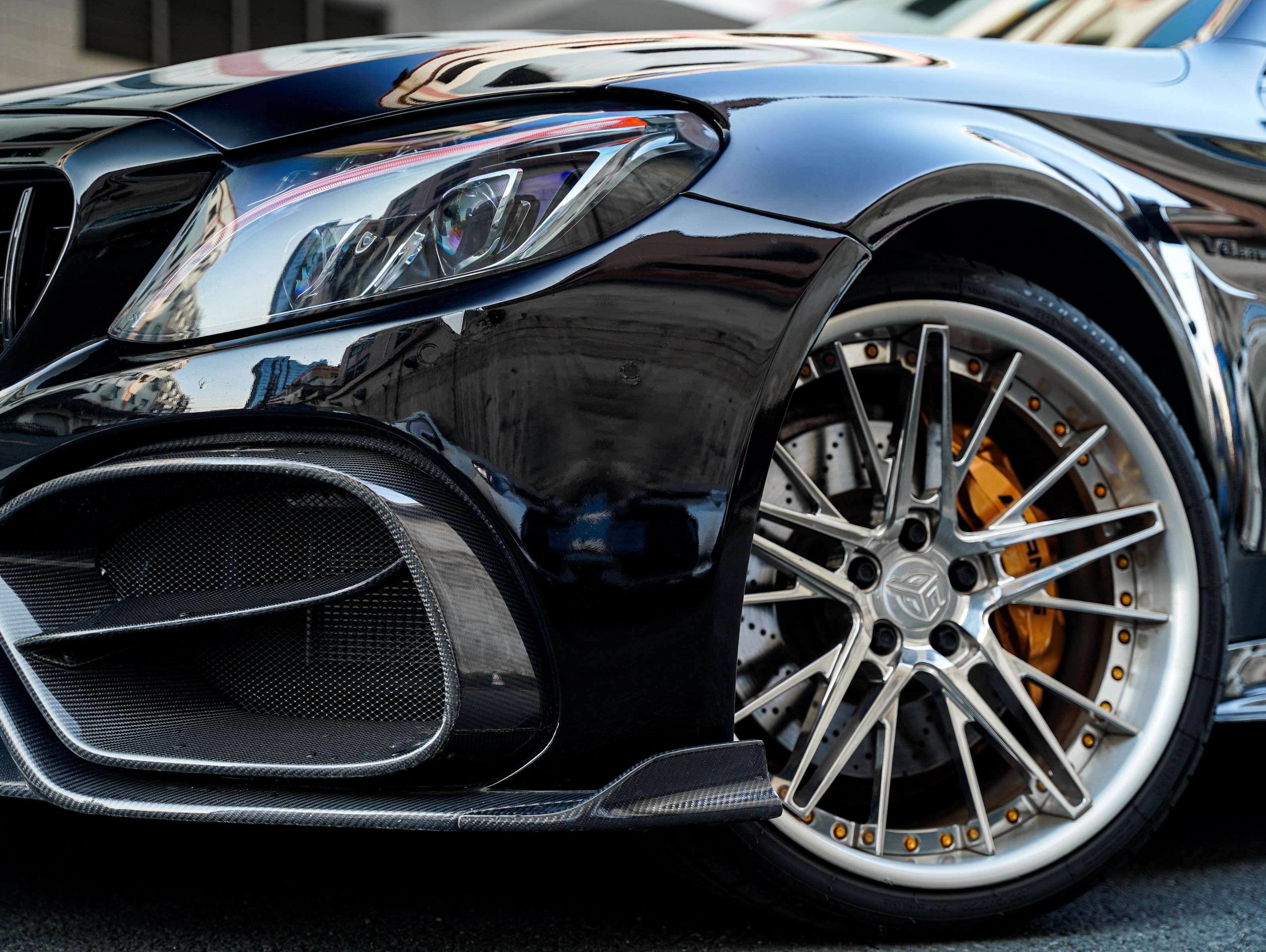 二手奔驰 C级AMG 白色/黑色 2016款 C63 Coupe