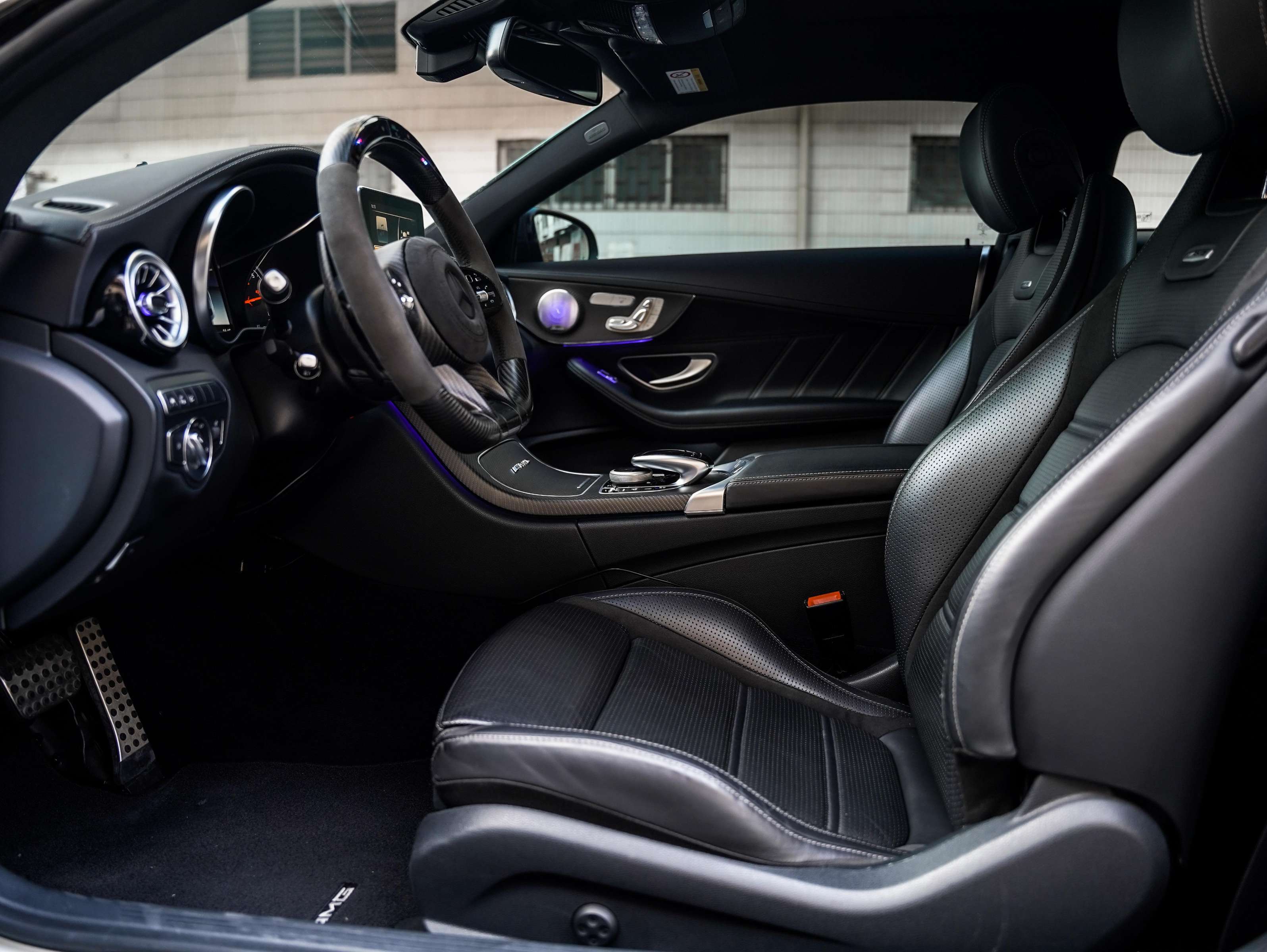 二手奔驰 C级AMG 白色/黑色 2016款 C63 Coupe