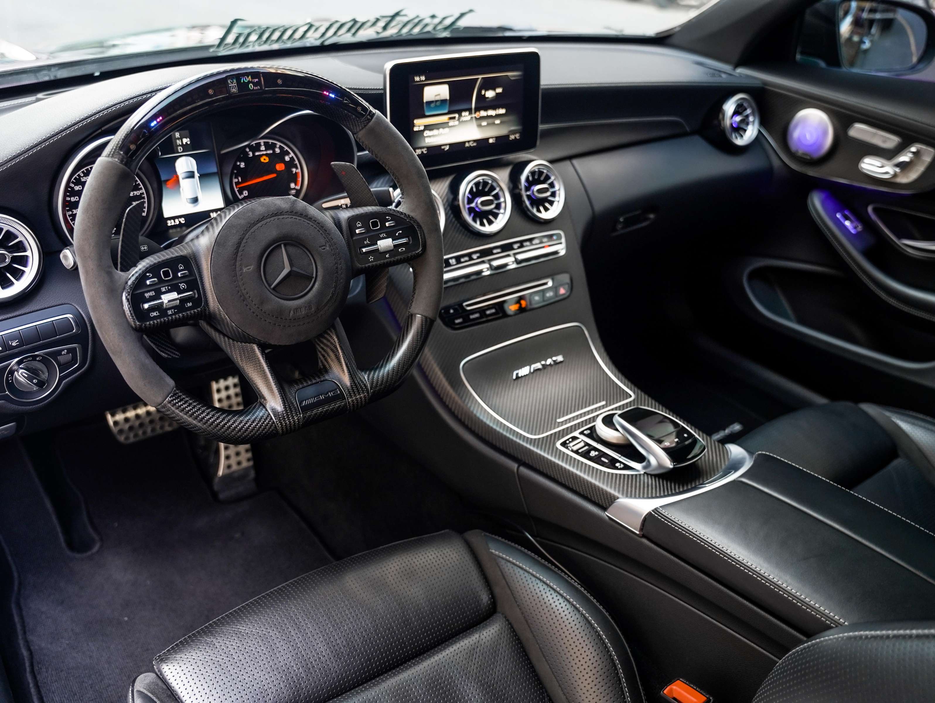 二手奔驰 C级AMG 白色/黑色 2016款 C63 Coupe