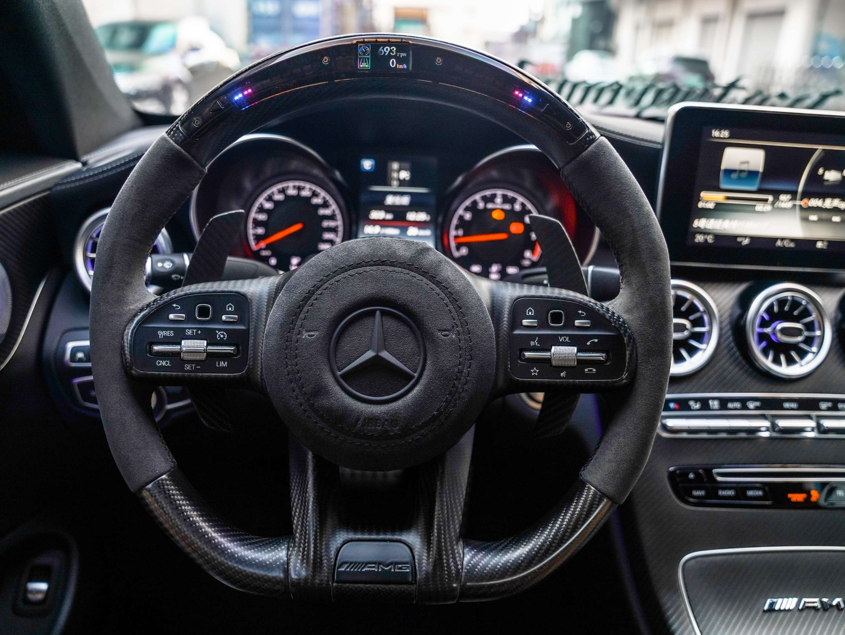 二手奔驰 C级AMG 白色/黑色 2016款 C63 Coupe