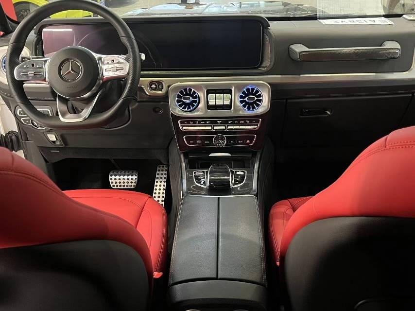 二手奔驰 奔驰G级 冰川白/红色 2019款 改款 G 500