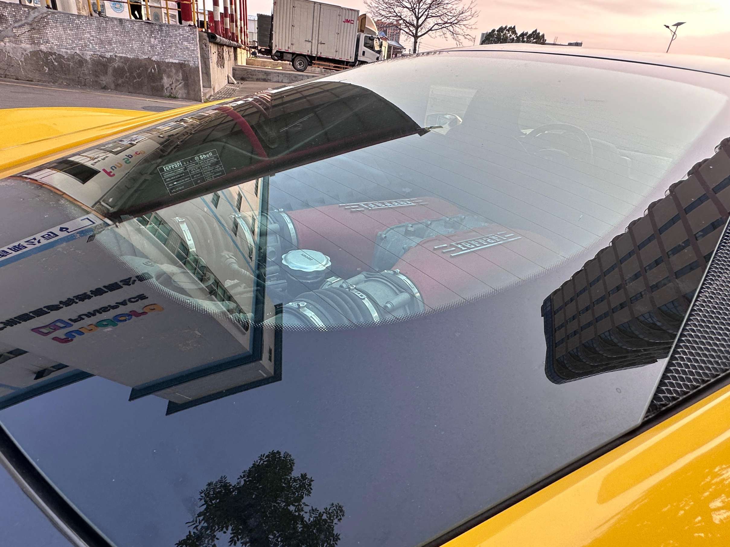二手法拉利 458 黄色/石墨蓝 2011款 4.5L Italia