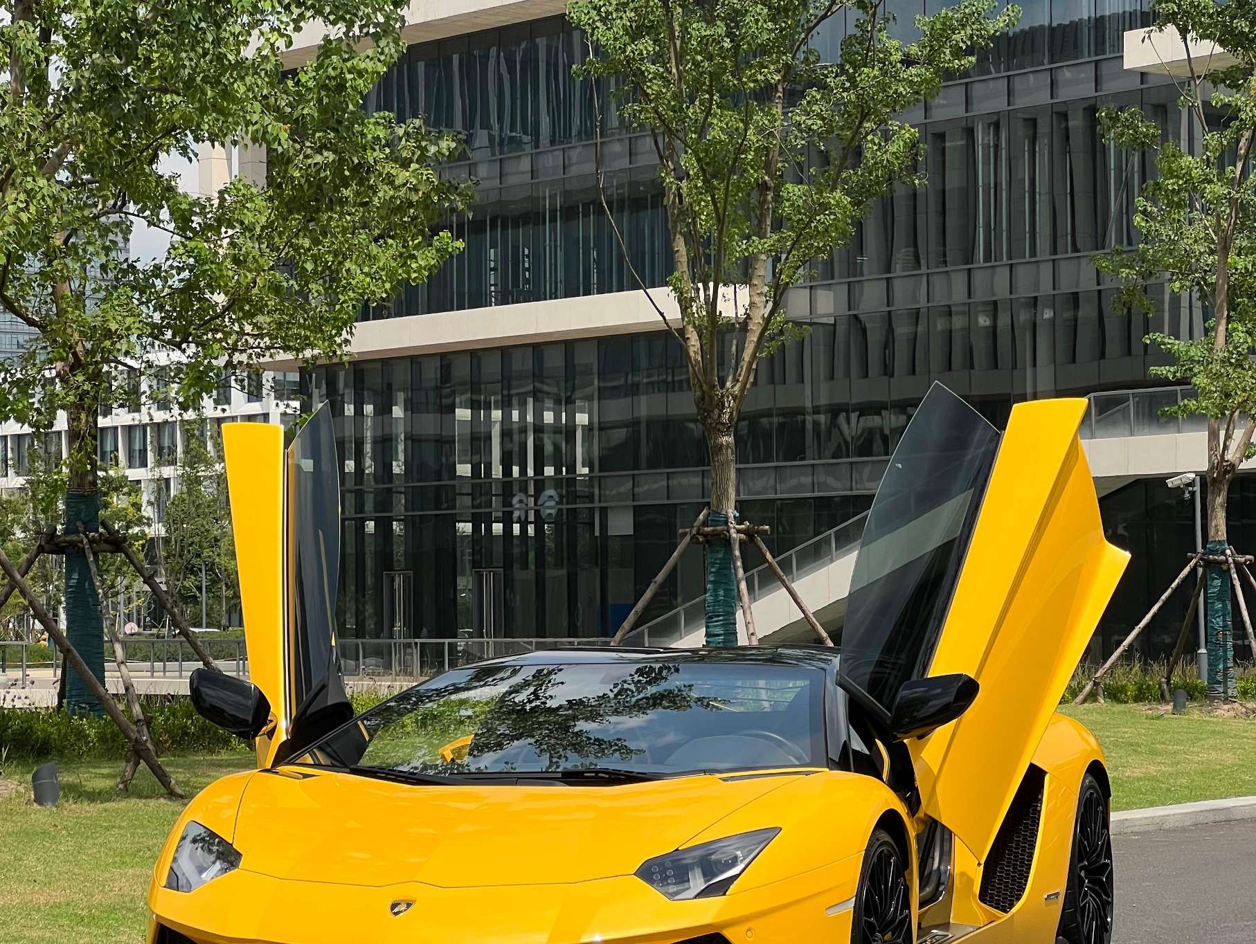 二手兰博基尼 Aventador 黄色/黑色 2017款 Aventador S