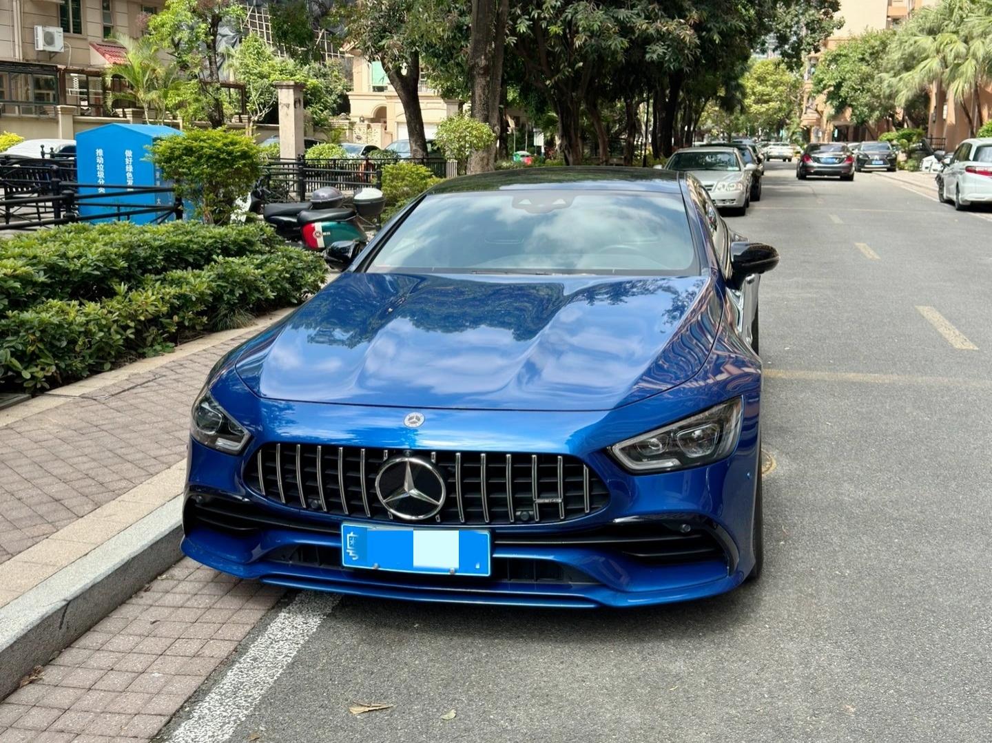 二手奔驰 AMG GT 蓝色/黑色 2022款 AMG GT 50 四门跑车