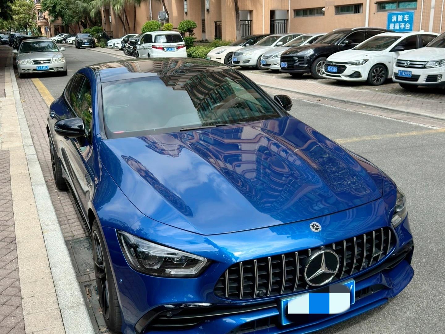 二手奔驰 AMG GT 蓝色/黑色 2022款 AMG GT 50 四门跑车