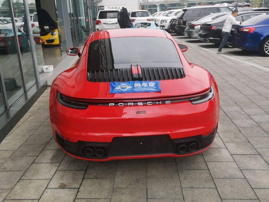 二手保时捷 911 红色/黑色  2021款 Carrera 3.0T
