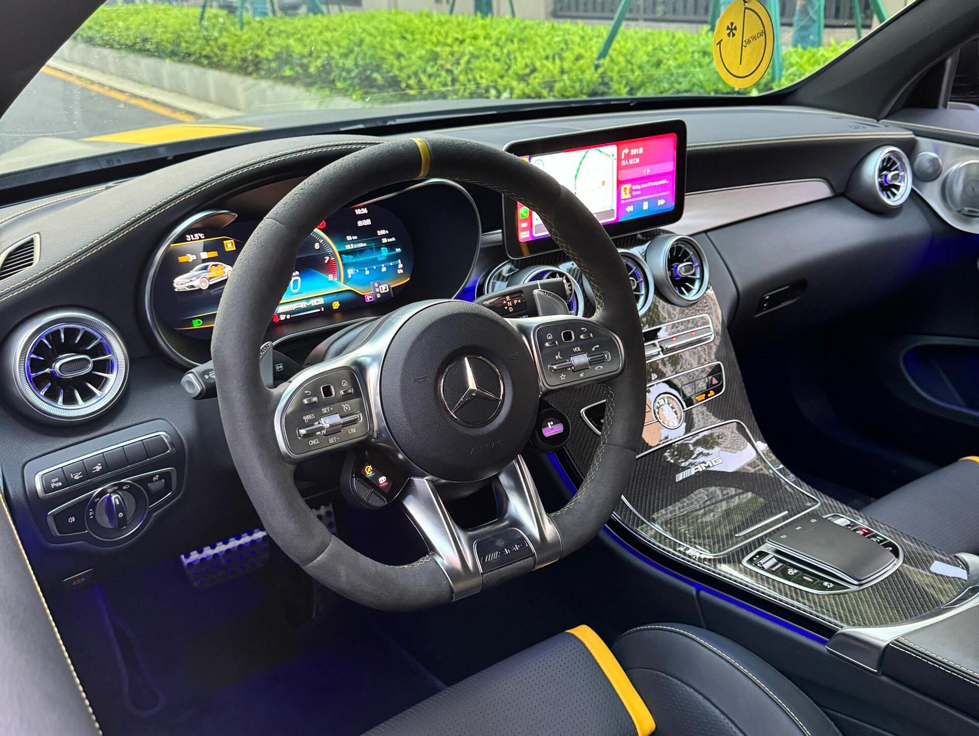二手奔驰 AMG 灰色/黑色 2016款 C63 Coupe