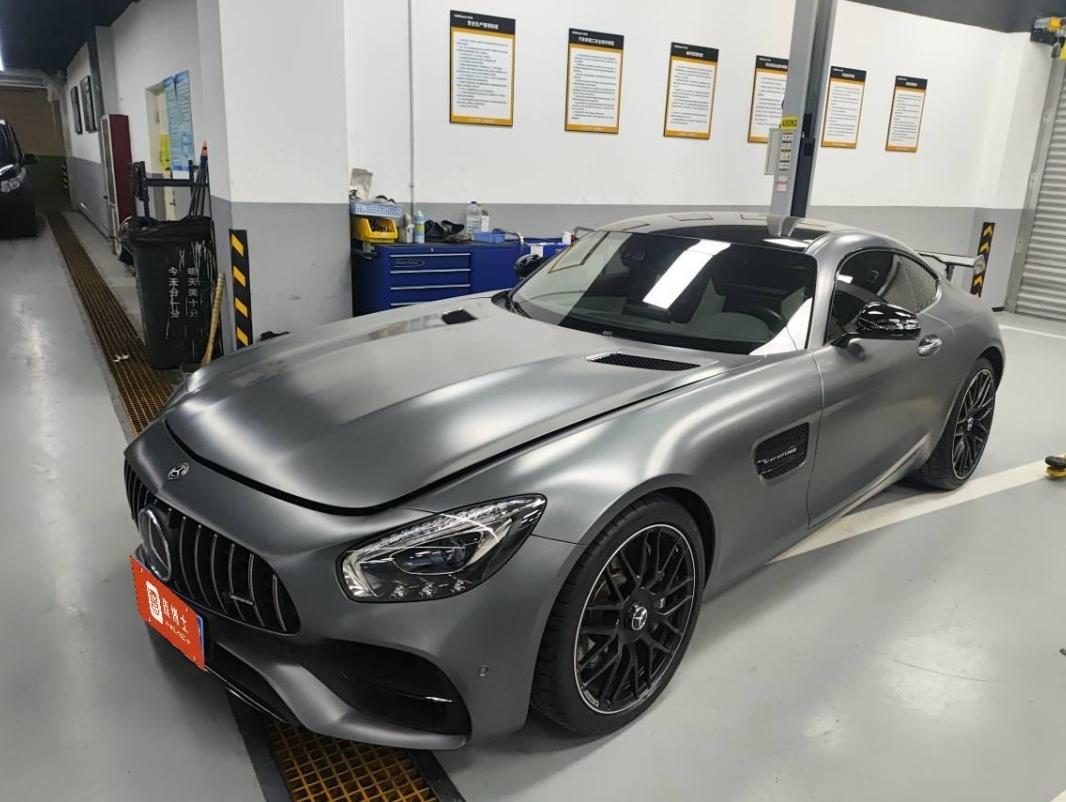 二手奔驰 AMG GT 银灰色/白色 2017款