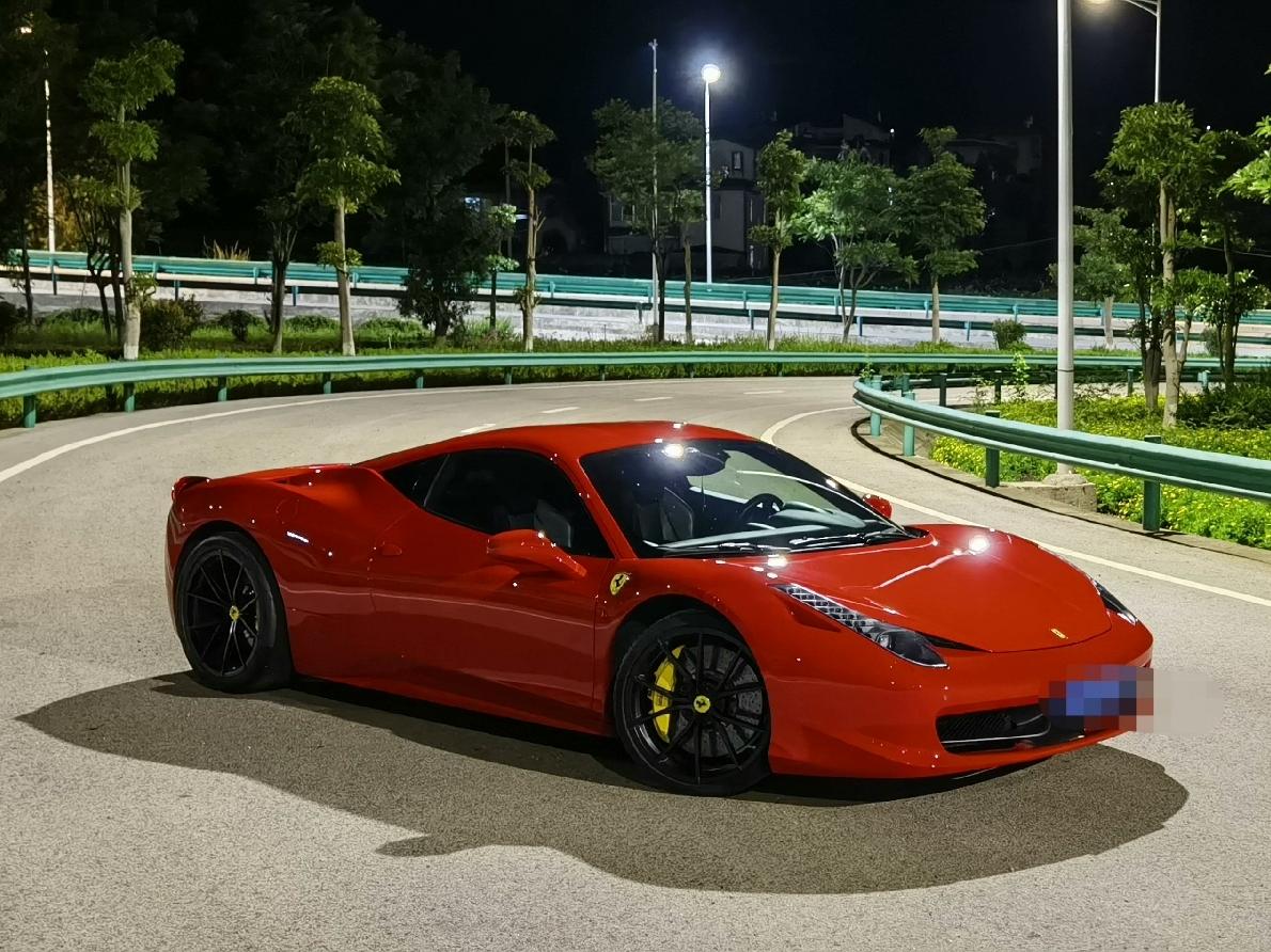 二手法拉利 458 红色/黑色 2011款 4.5L Italia