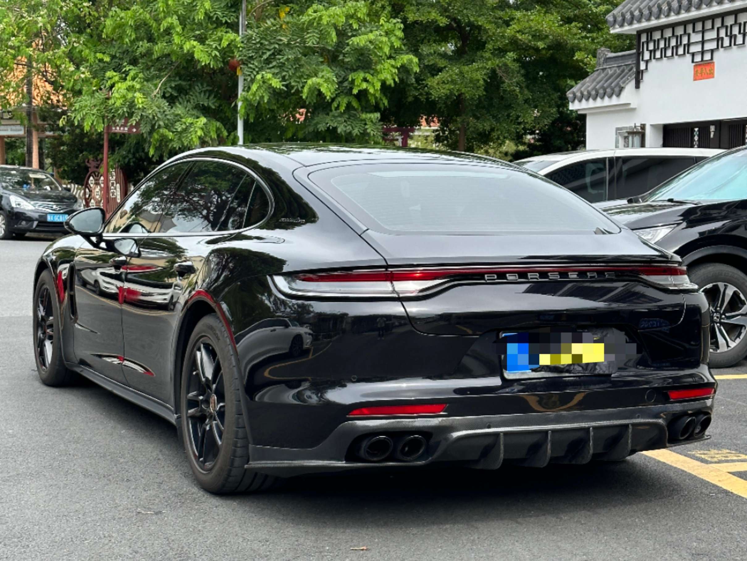 二手保时捷 Panamera 黑色/棕色 2021款 Panamera 2.9T