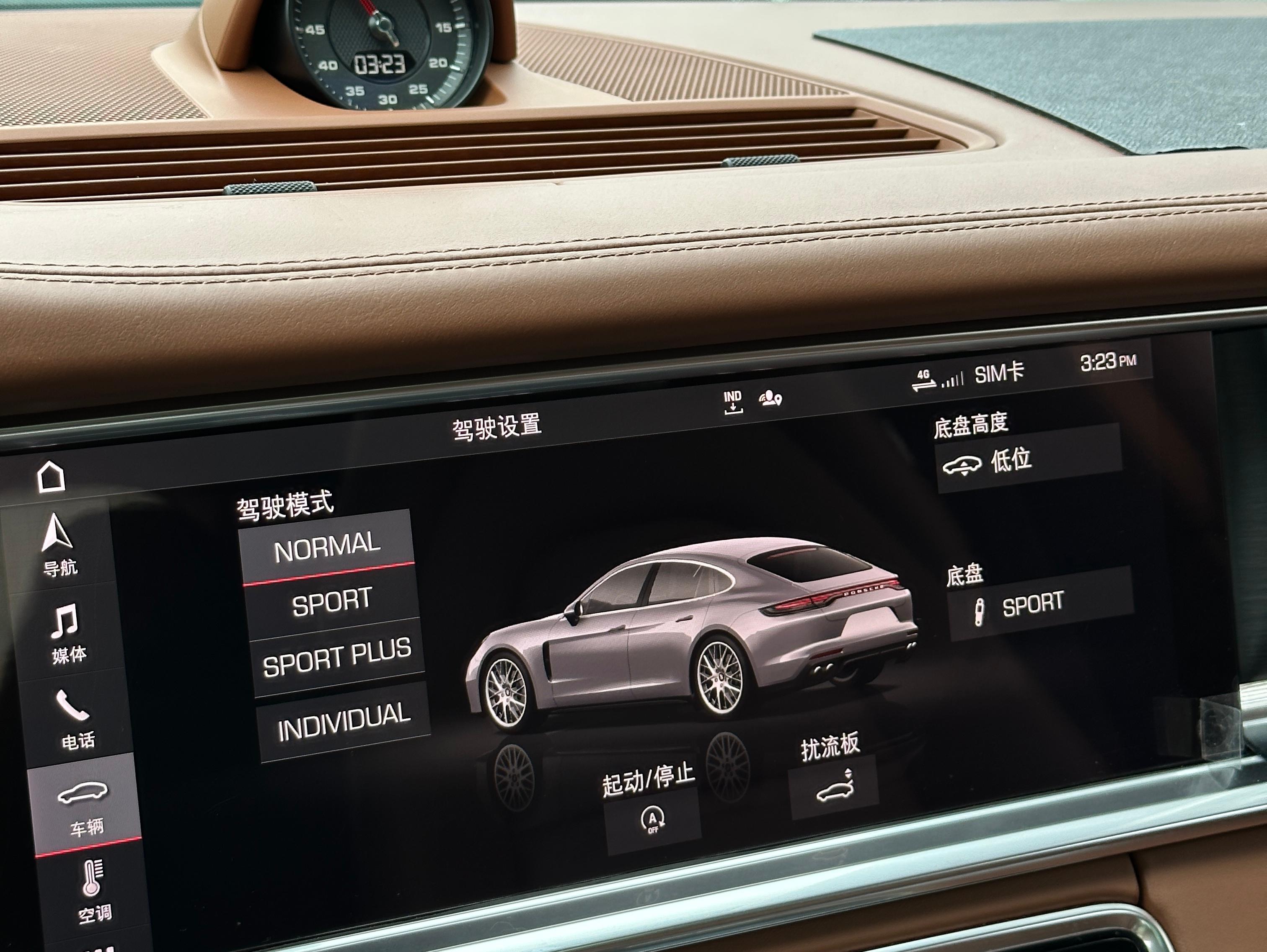 二手保时捷 Panamera 黑色/棕色 2021款 Panamera 2.9T