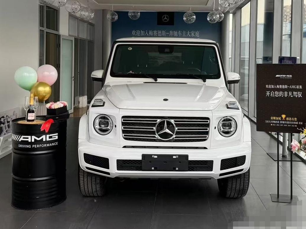 二手奔驰 奔驰G级 极地白/黑色 2023款 G500