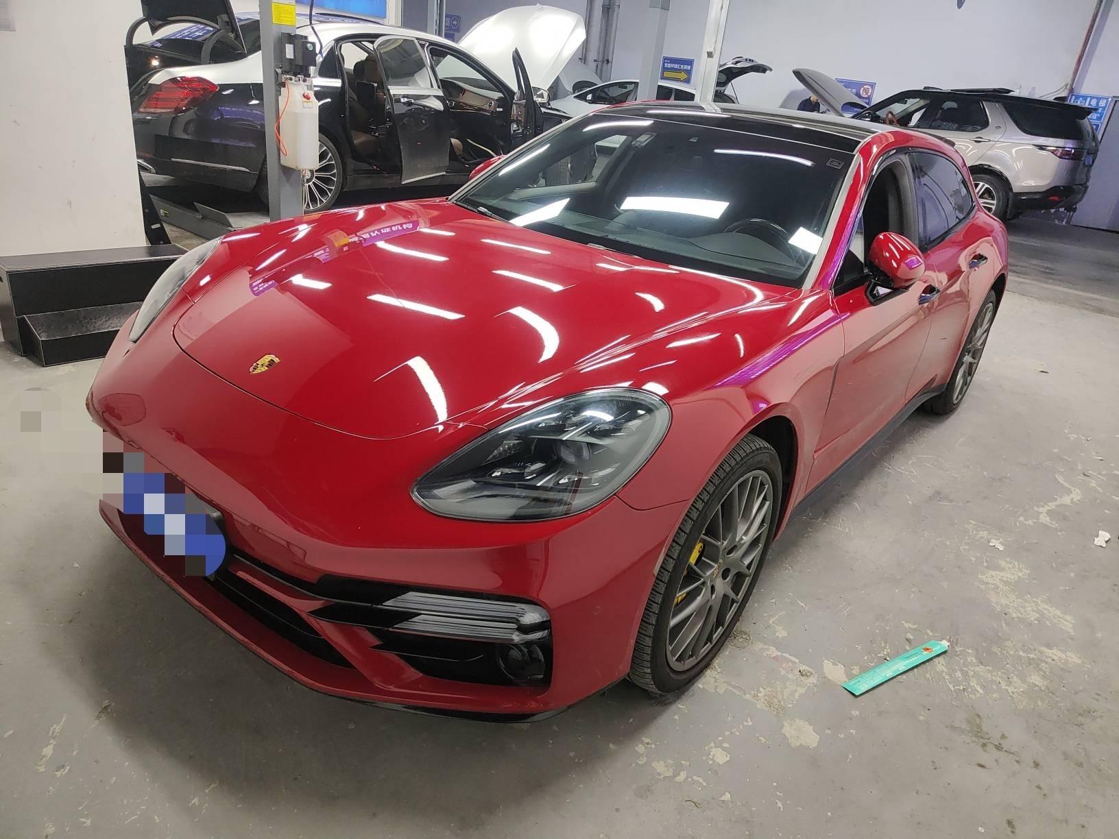 二手保时捷 Panamera 胭脂红/黑色 2017款 4S 猎装版 2.9T
