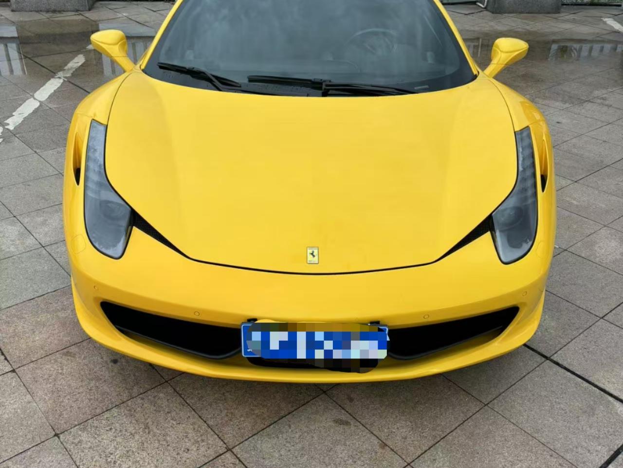 二手法拉利 458 黄色/黑色 2011款 4.5L Italia