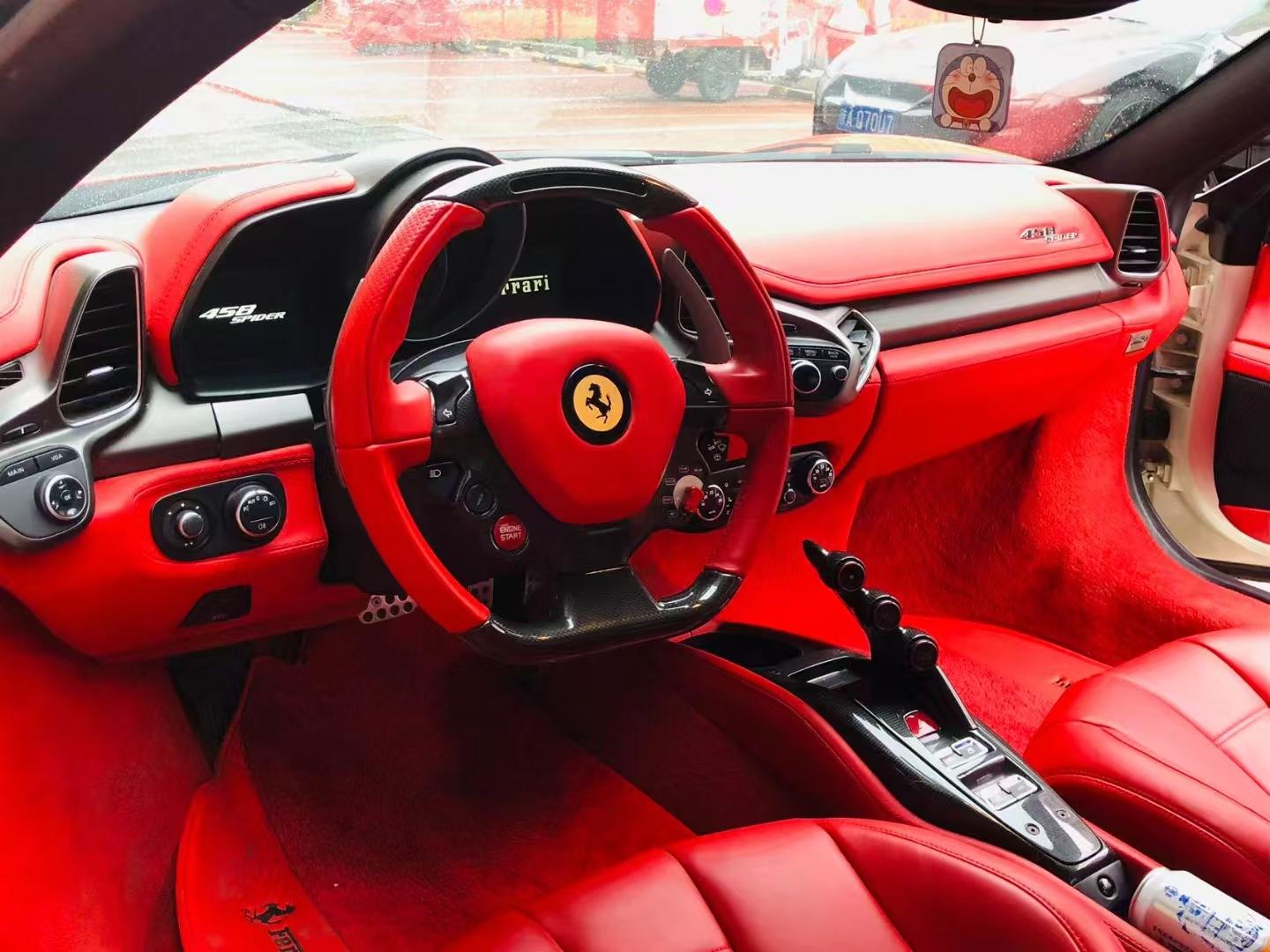 二手法拉利 458 红色/红色 2013款 4.5L Spider
