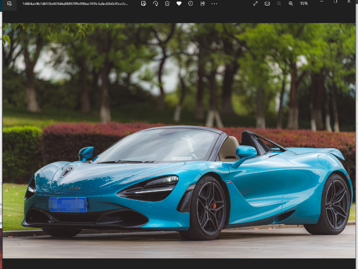 二手迈凯伦 720S 伯利兹蓝/白色 2019款 4.0T Spider P版