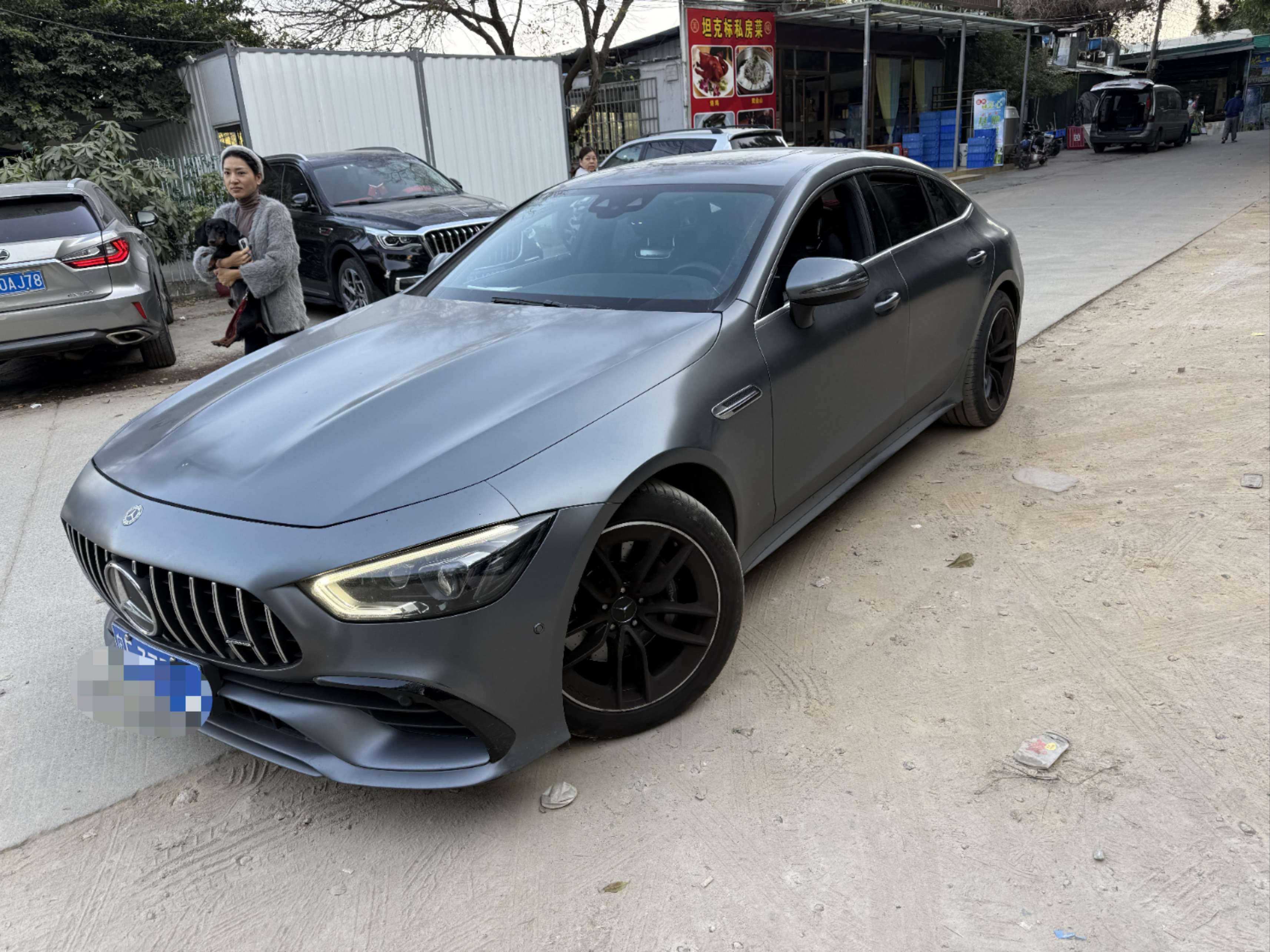 二手奔驰 AMG GT 灰色/黑色 2019款 AMG GT 50 四门跑车