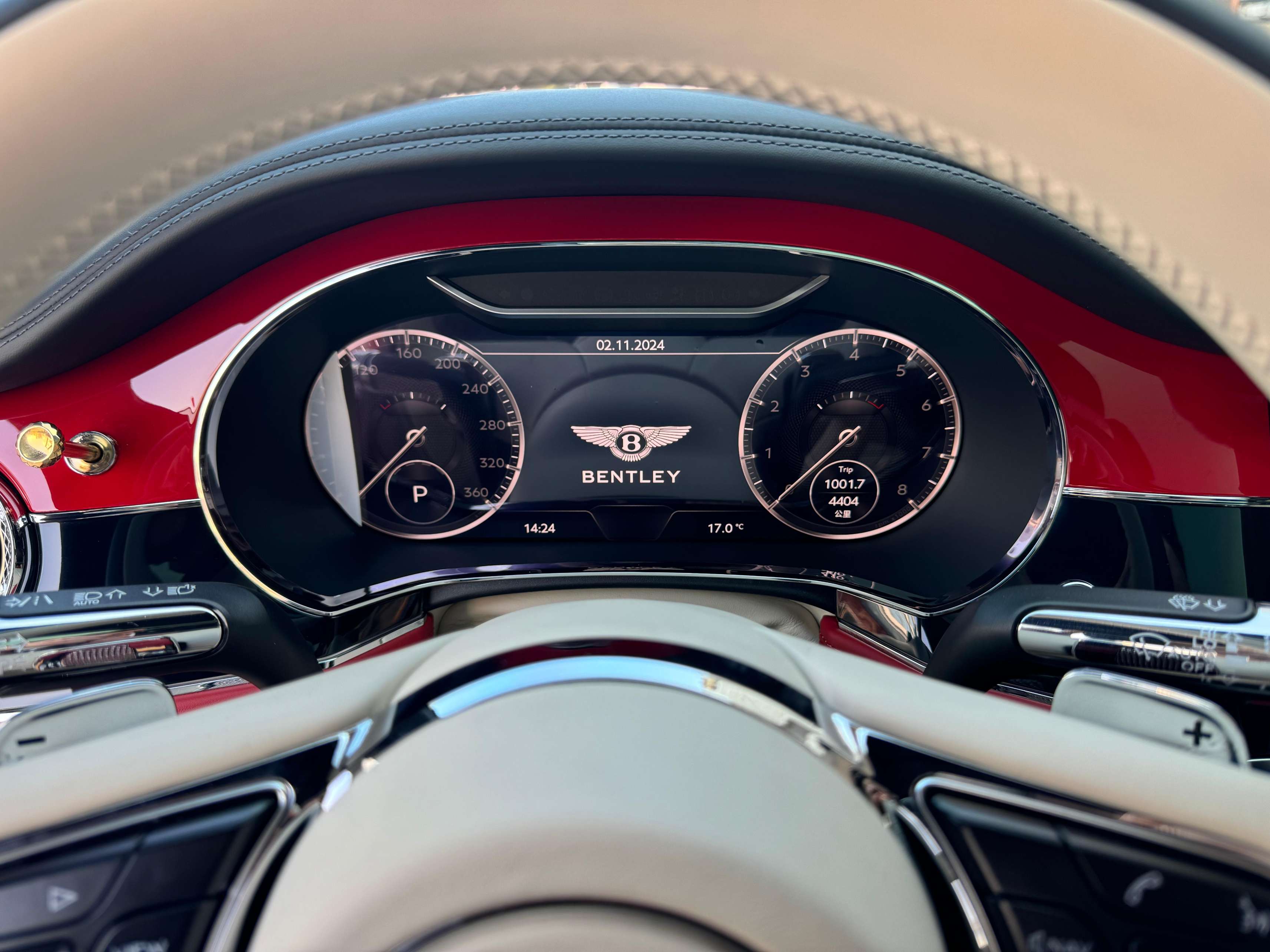 二手宾利 欧陆GT 圣詹姆斯红/白红 2022款 4.0T GT V8 Mulliner