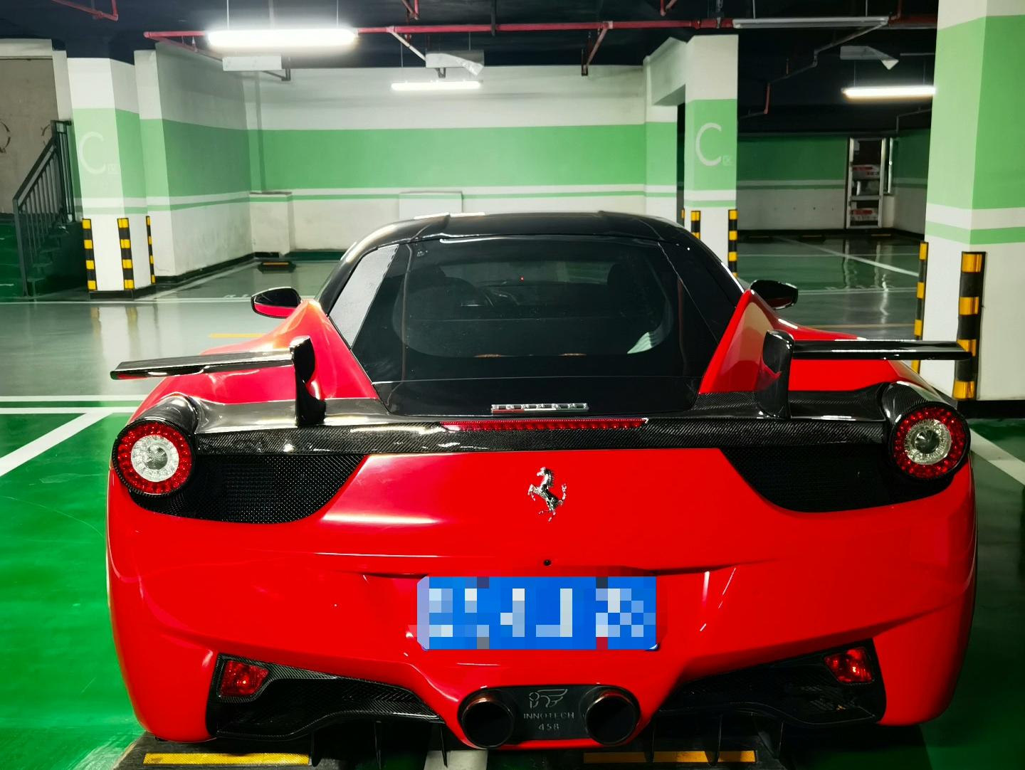 二手法拉利 458 黄色/黑色 2011款 4.5L Italia