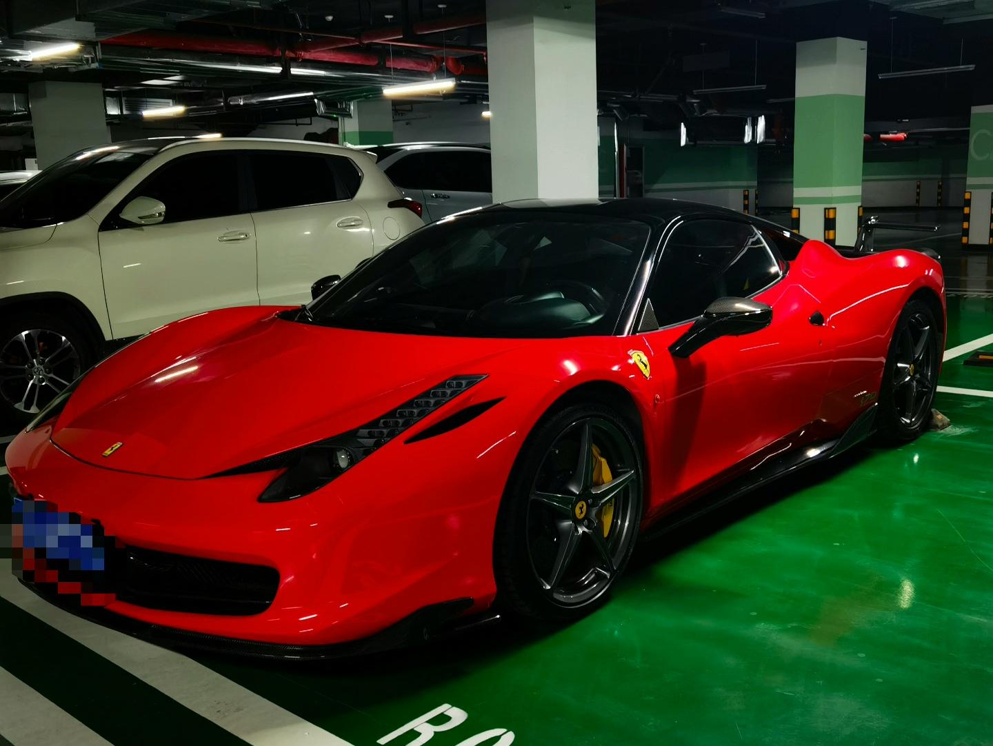 二手法拉利 458 黄色/黑色 2011款 4.5L Italia