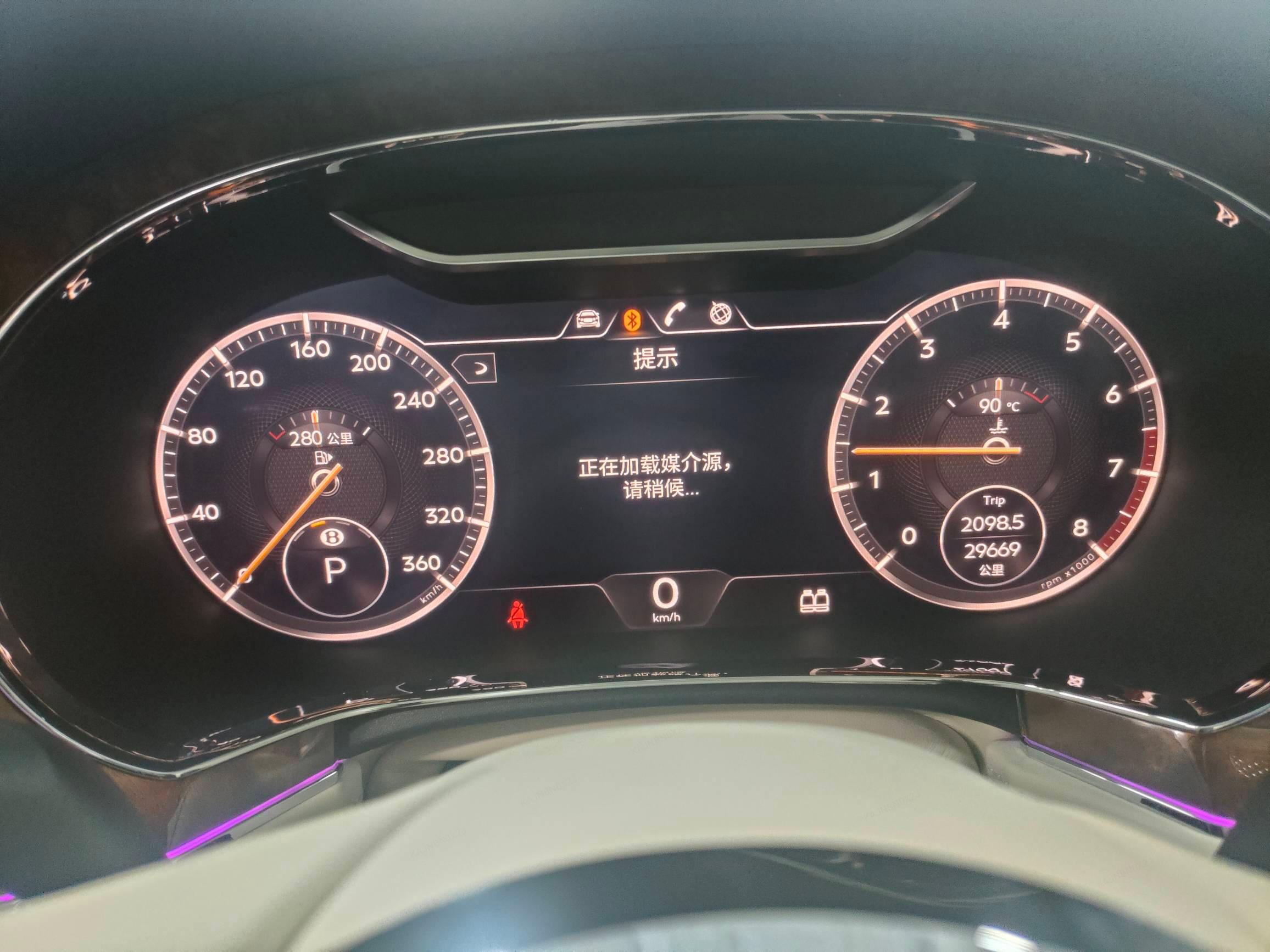 二手宾利 欧陆GT 蓝色/白色 2020款 4.0T GT V8
