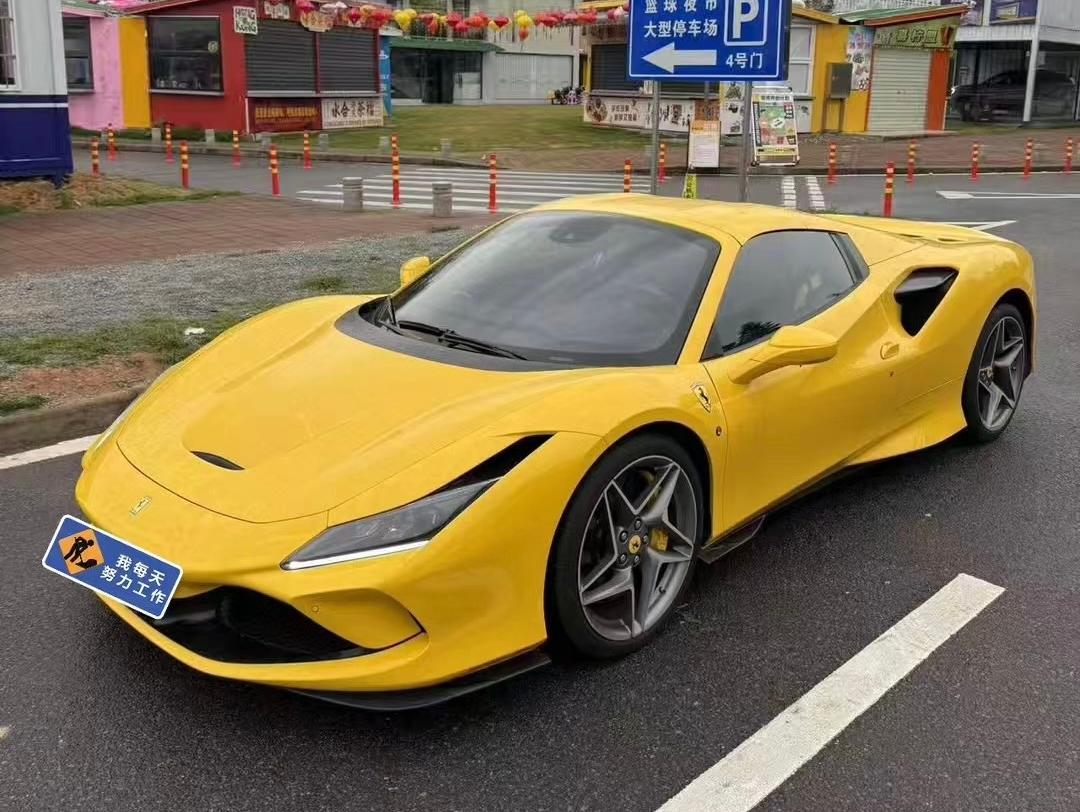 二手法拉利 F8 黄色/蓝色 2020款 Spider 3.9T V8