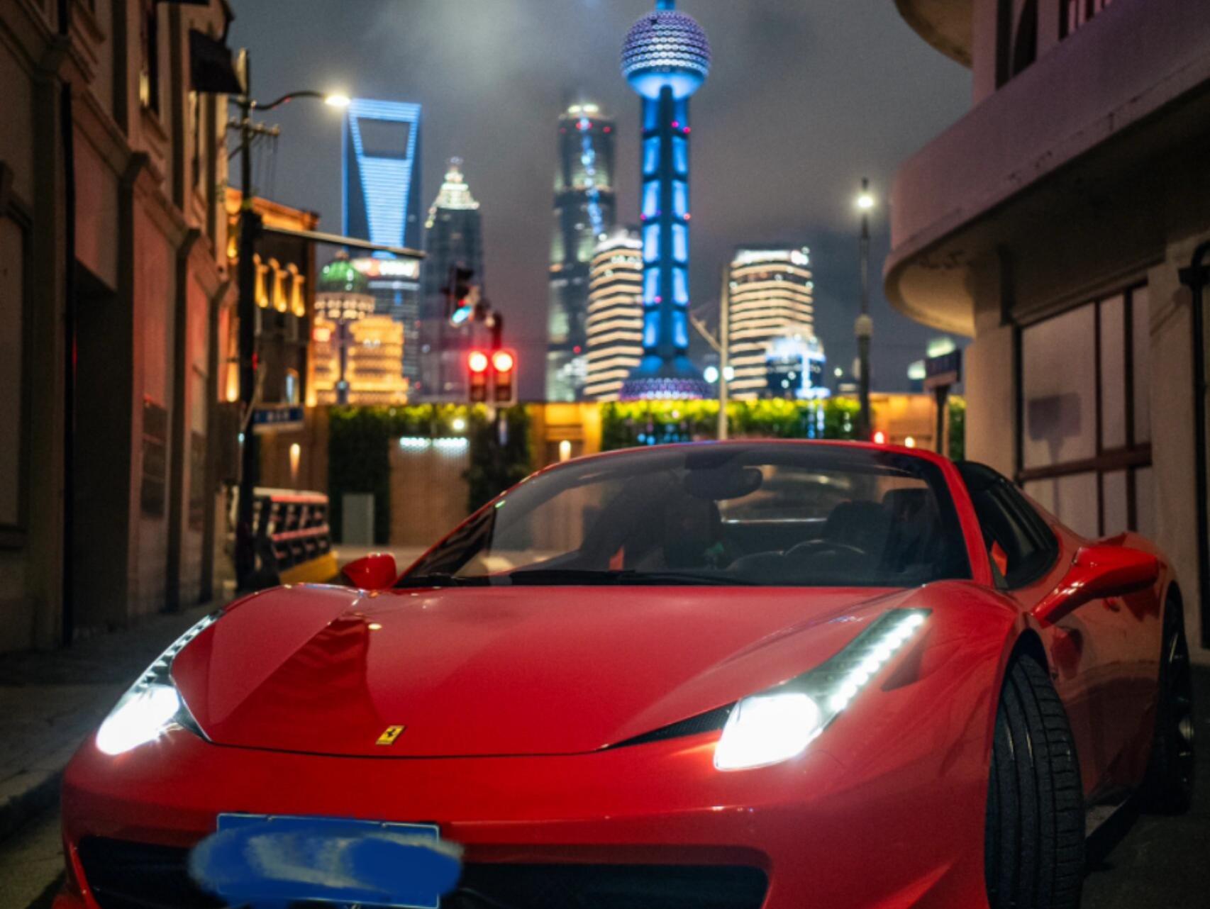 二手法拉利 458 红色/黑色 2013款 4.5L Spider