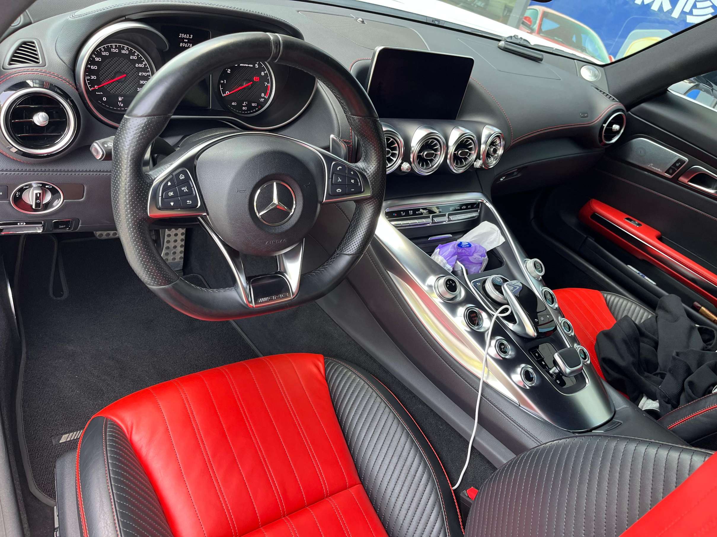 二手奔驰 AMG GT 灰色/红色 2016款