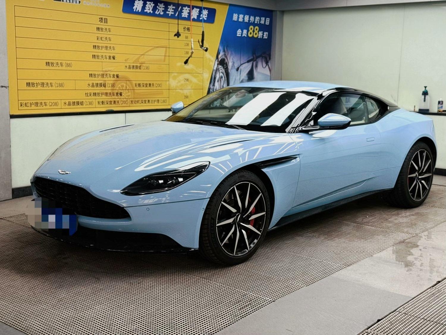 二手阿斯顿·马丁 DB11 瓷器蓝/蓝色 2019款 4.0T V8 Coupe