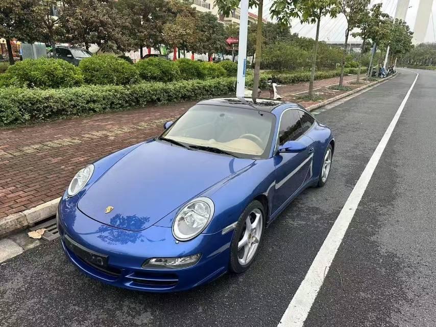 二手保时捷 911 蓝色/米色 Targa  欧规版