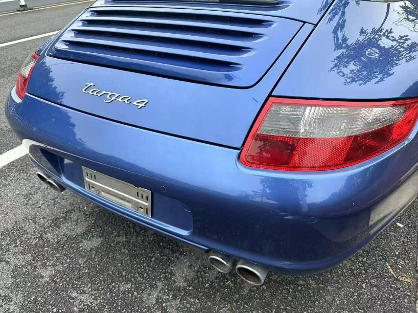 二手保时捷 911 蓝色/米色 Targa 欧规版