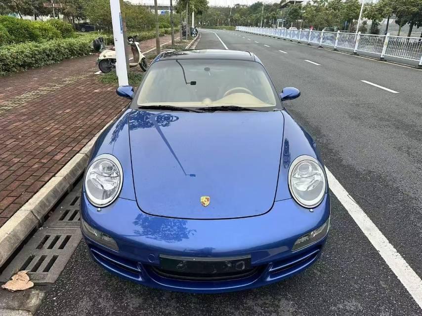 二手保时捷 911 蓝色/米色 Targa 欧规版