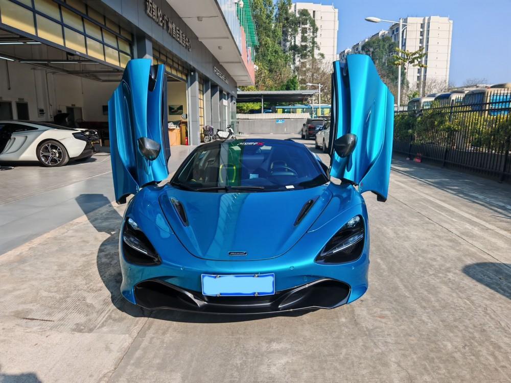 二手迈凯伦 720S 蓝色/黑色 2019款 4.0T Spider P版