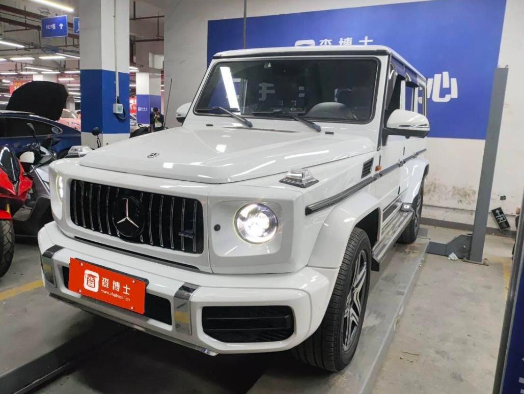 二手奔驰 奔驰G级 白色/黑色 奔驰G350D  中规版