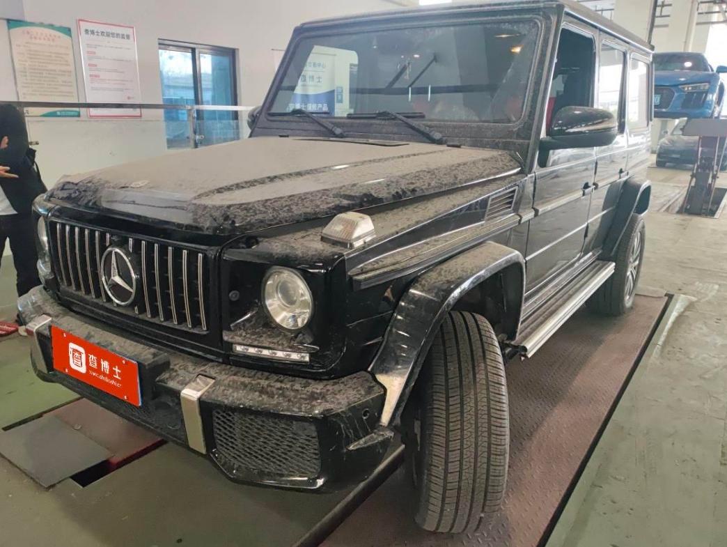 二手奔驰 奔驰G级 黑色/黑色 奔驰G350D  中规版