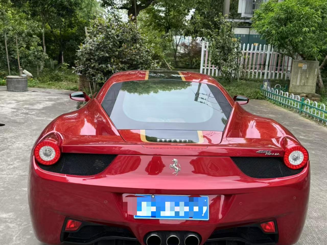 二手法拉利 458 红色/黑色 2012款 4.5L Italia 中国限量版