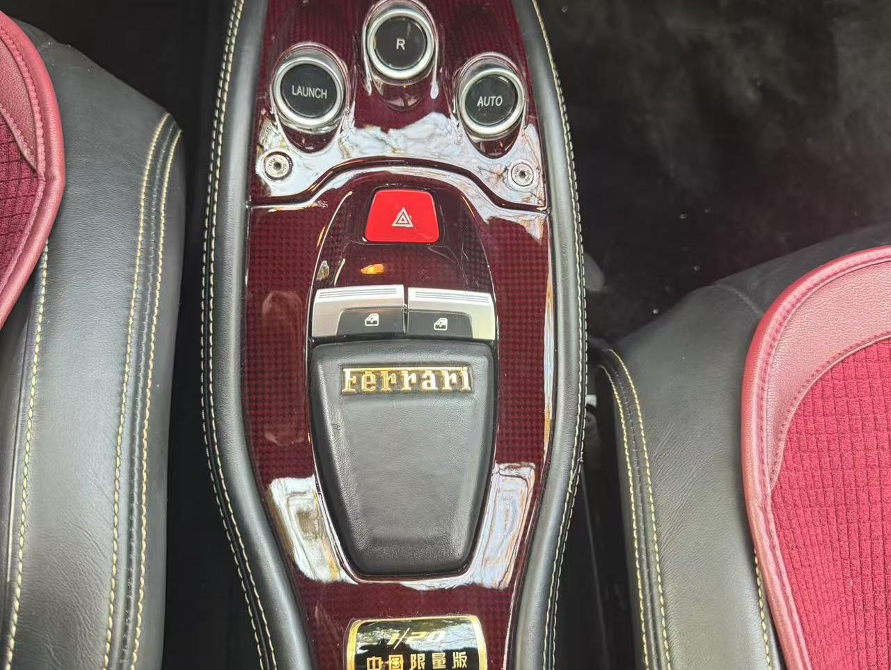 二手法拉利 458 红色/黑色 2012款 4.5L Italia 中国限量版