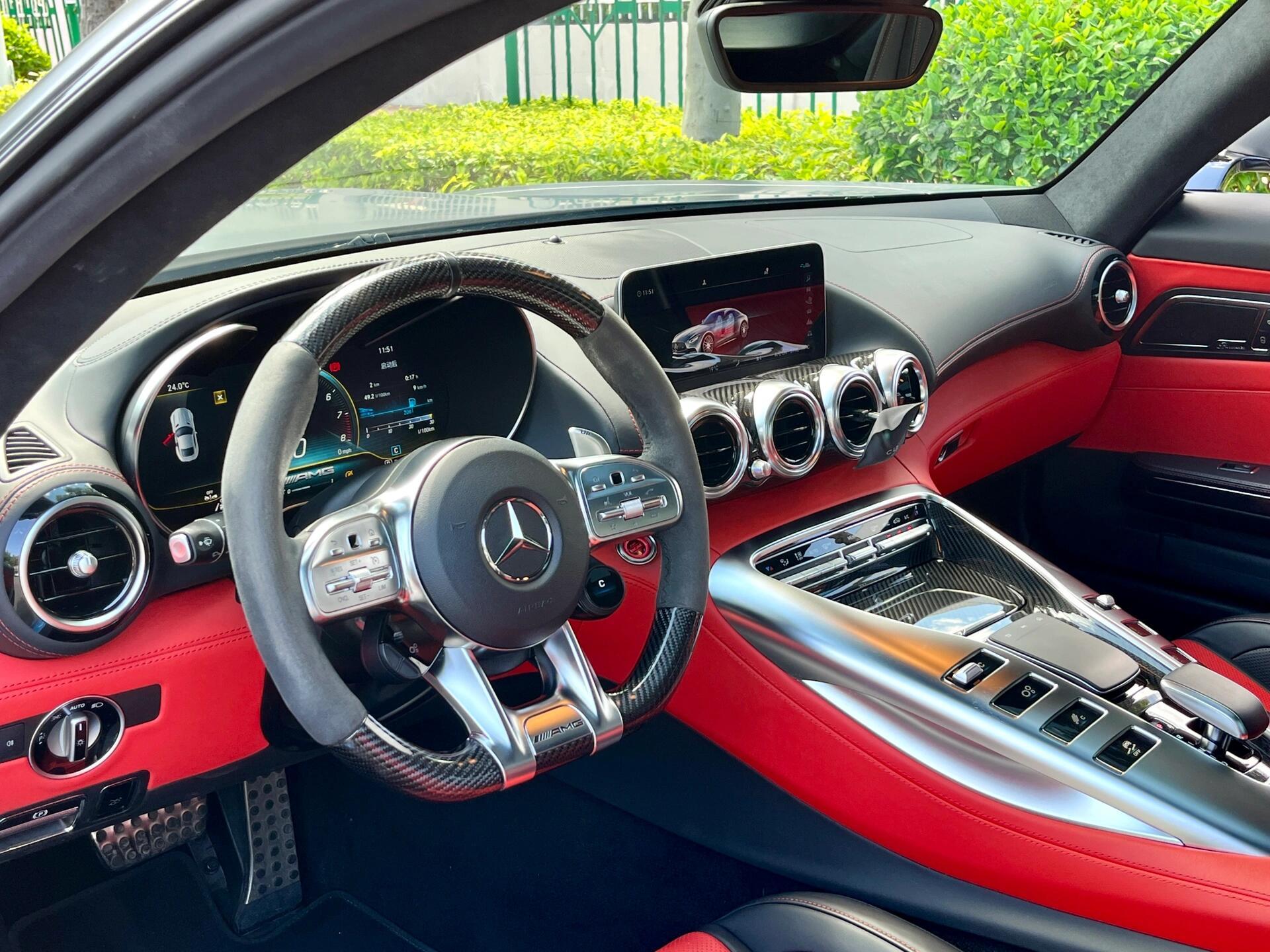 二手奔驰 AMG GT 银灰色/红色 2019款 GT C