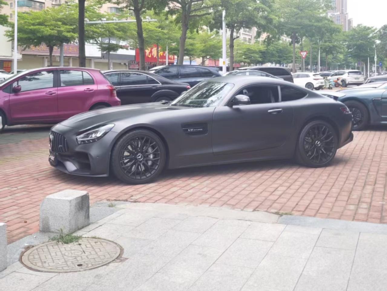 二手奔驰 AMG GT 浅哑光灰/黑色 2021款 暗夜特别版