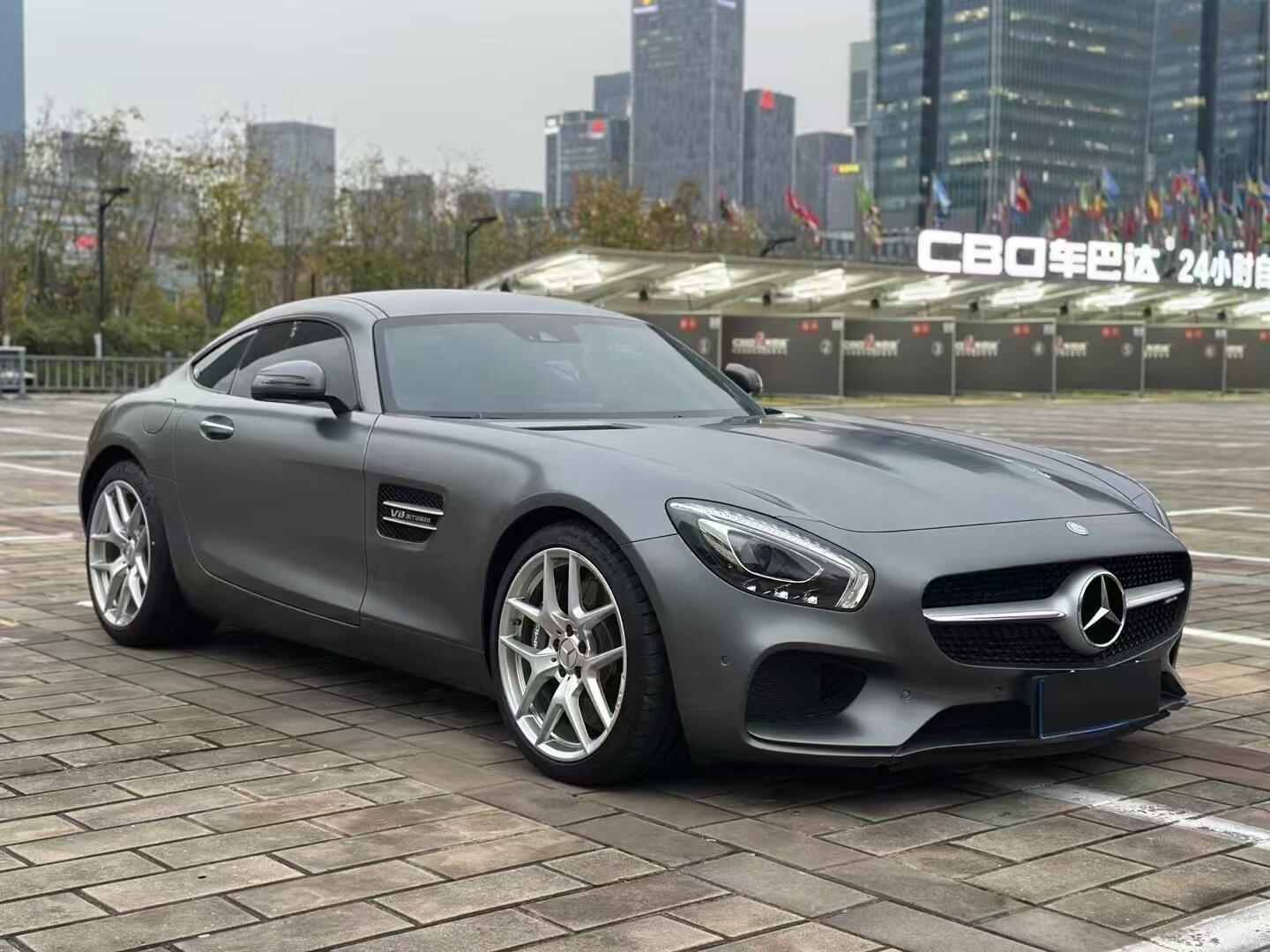 二手奔驰 AMG GT 银灰色/黑色 2016款