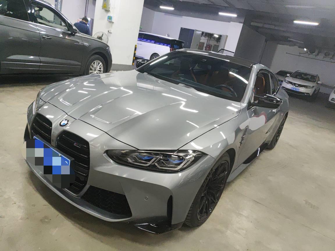 二手宝马 M系 银灰色/橙色 2023款 M4双门轿跑车 雷霆版