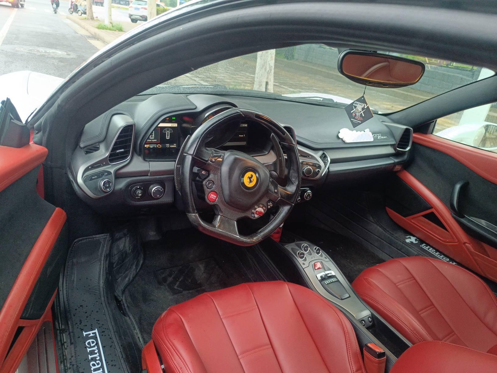 二手法拉利 458 红色/红色 2012款 4.5L Italia 中国限量版