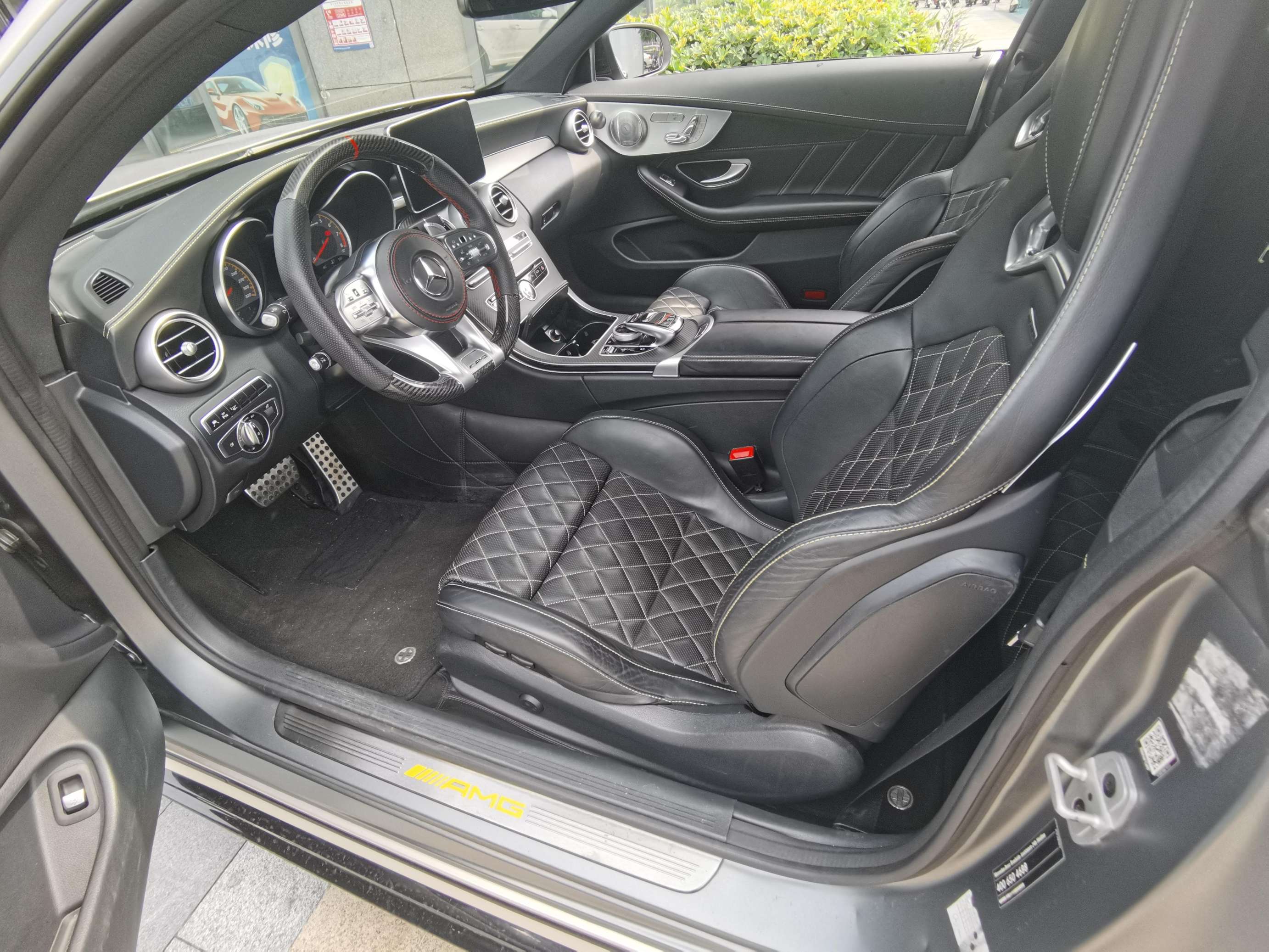 二手奔驰 AMG 灰色/黑色 2016款 C63 Coupe