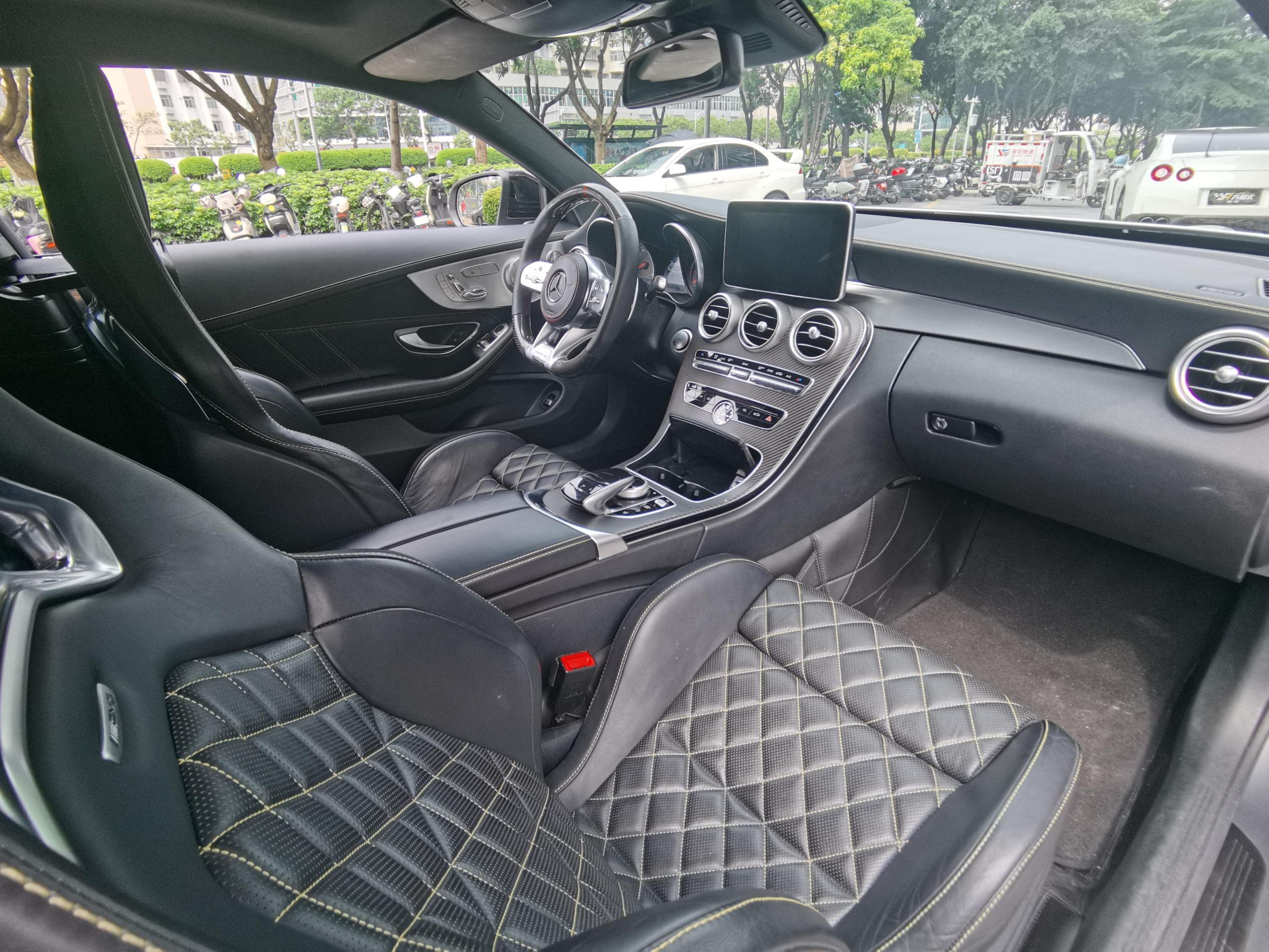 二手奔驰 AMG 灰色/黑色 2016款 C63 Coupe